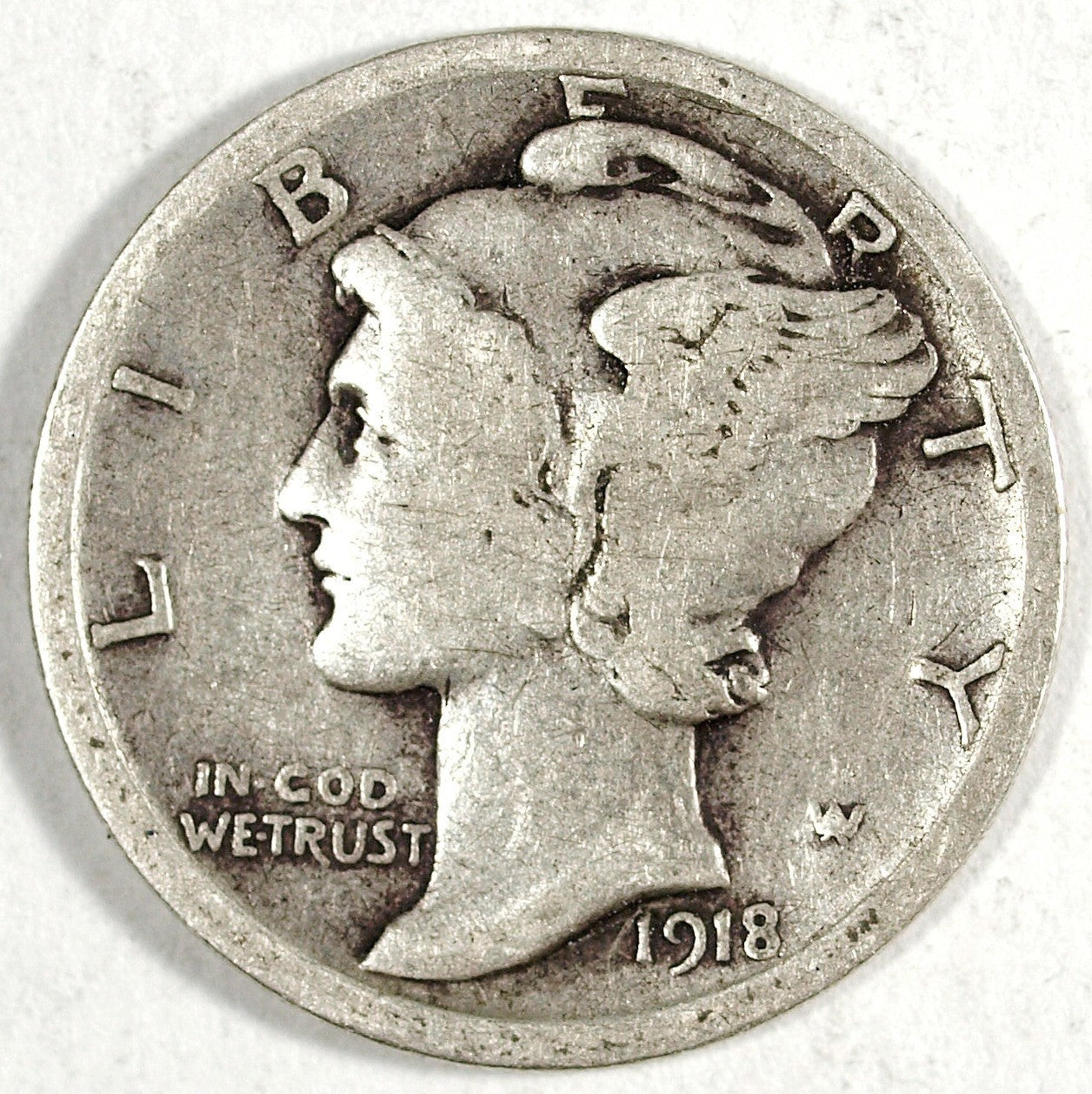1918 P Mercury Silver Dime ☆☆ Circulated ☆☆ Great For Sets 132
