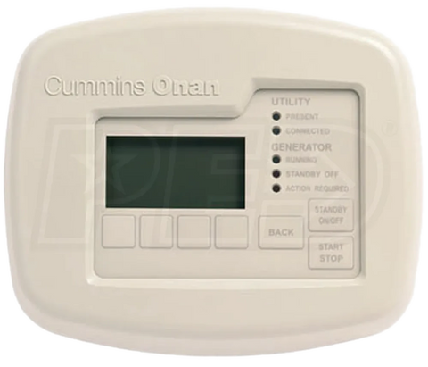 Cummins wall-mounted remote display for monitoring generator status