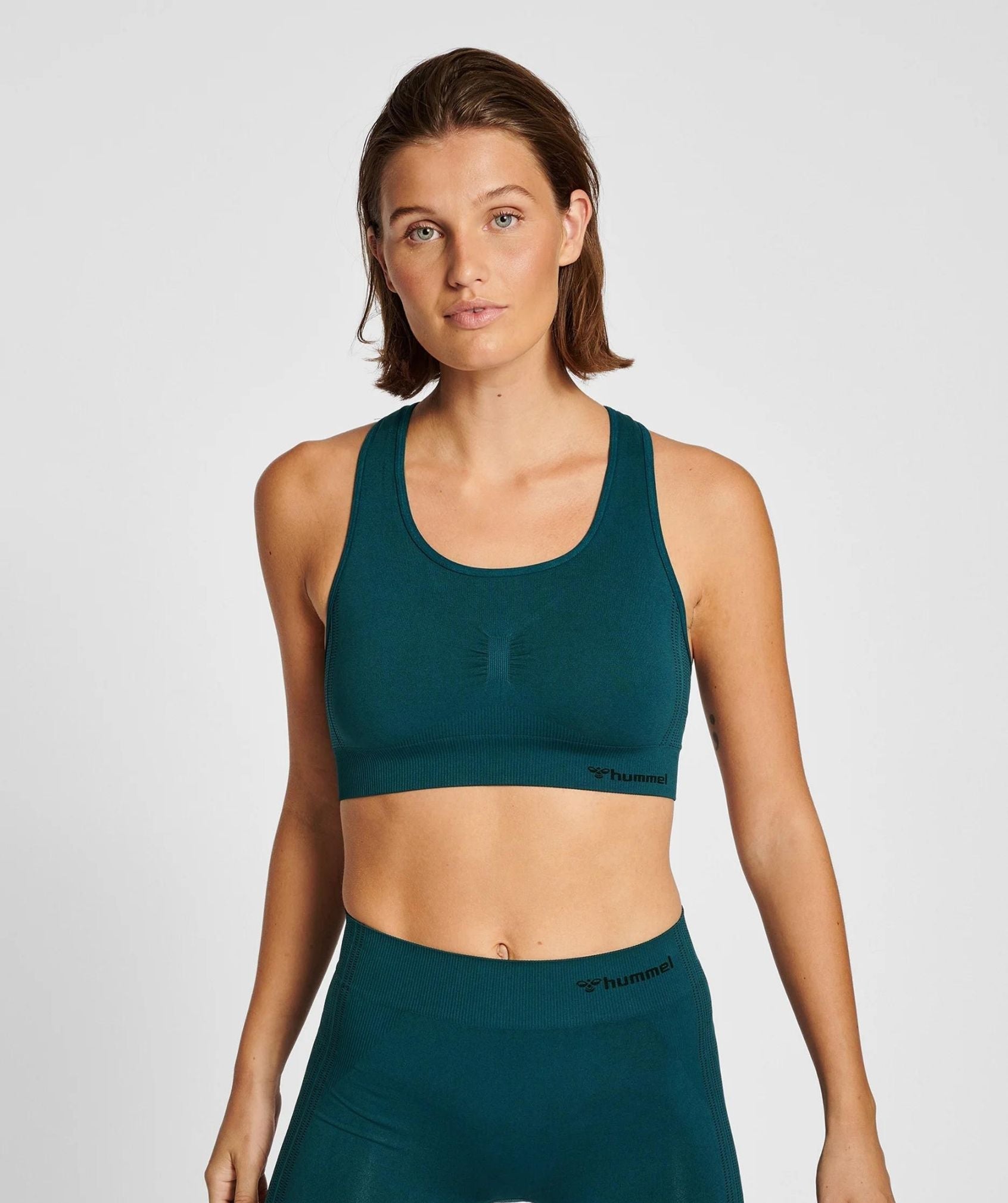 hummel TIF SEAMLESS SPORTS TOP - CLIMBING IVY