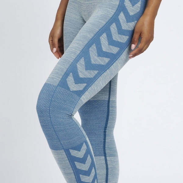 Hummel® - Clea Leggings (Blue Coral/Marshmallow) – Fitfashion.dk