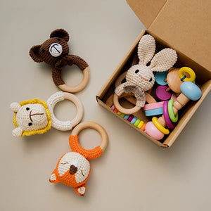 Wooden Baby Rattle Gift Sets - Oliver & Company Montessori Toys