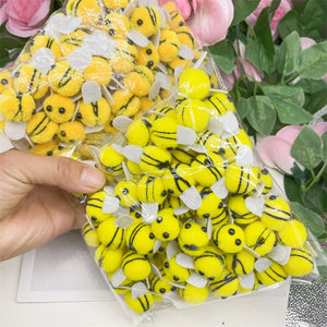 Yellow Pompom Bees DIY Toy Craft Supplies - Oliver & Company Montessori Toys