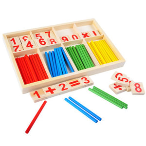 Montessori Math Box – Counting Sticks & Number Tiles - Oliver & Company Montessori Toys