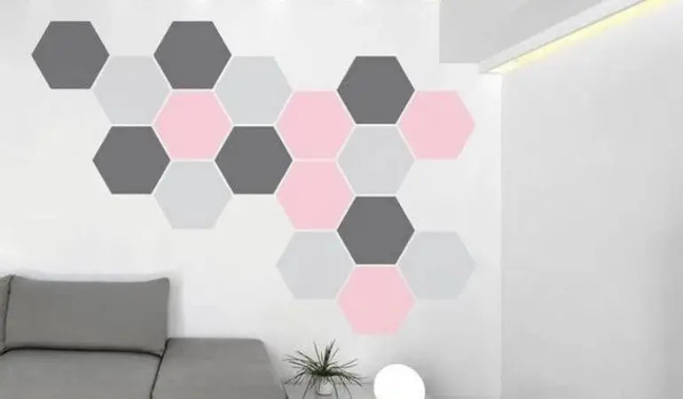 motif kucing kamar unik segi enam
