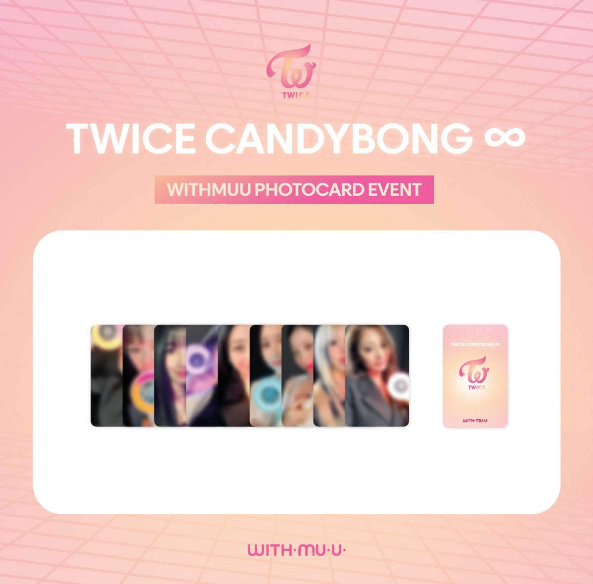 [PRE-ORDER] TWICE - OFFICIAL LIGHT STICK VER.3 CANDYBONG ∞ WITHMUU SPECIAL GIFT - 1 Selfie photocard set (9ea) once 트와이스 캔디봉 응원봉