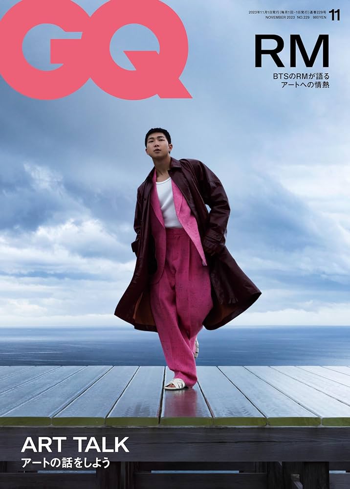 BTS RM cover GQ JAPAN Magazine 2023 November