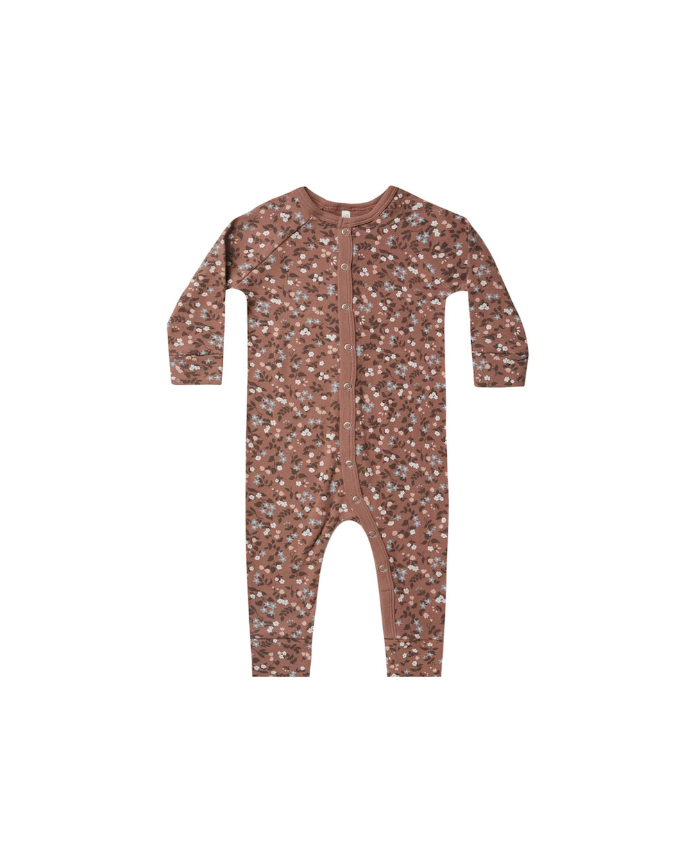 Rylee + Cru Organic Long John Pajamas - Winter Garden – Dreams of Cuteness