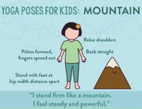 Yoga for kids mountain pose to strengthen their feet