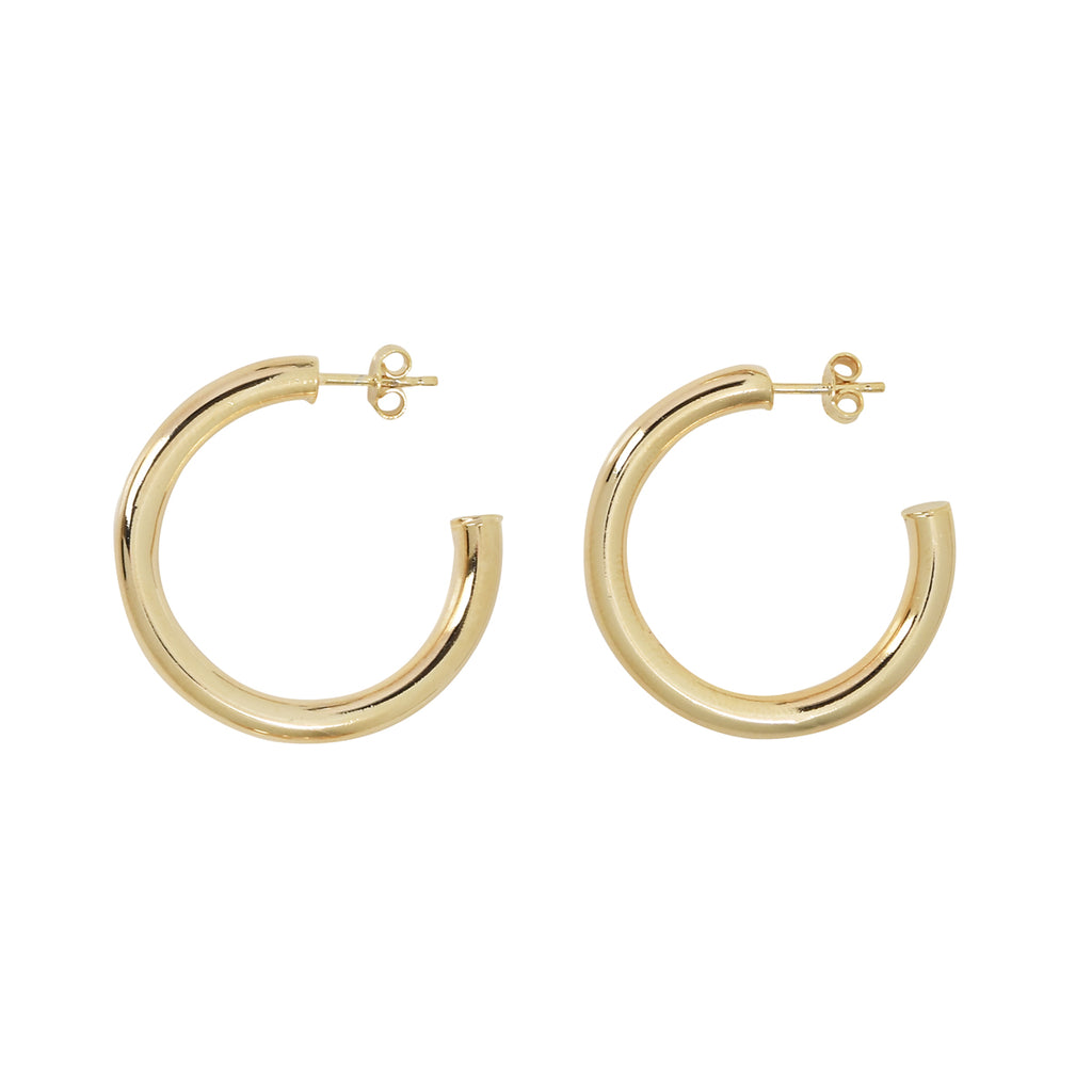 Thick Vermeil Hoops | Azil Boutique