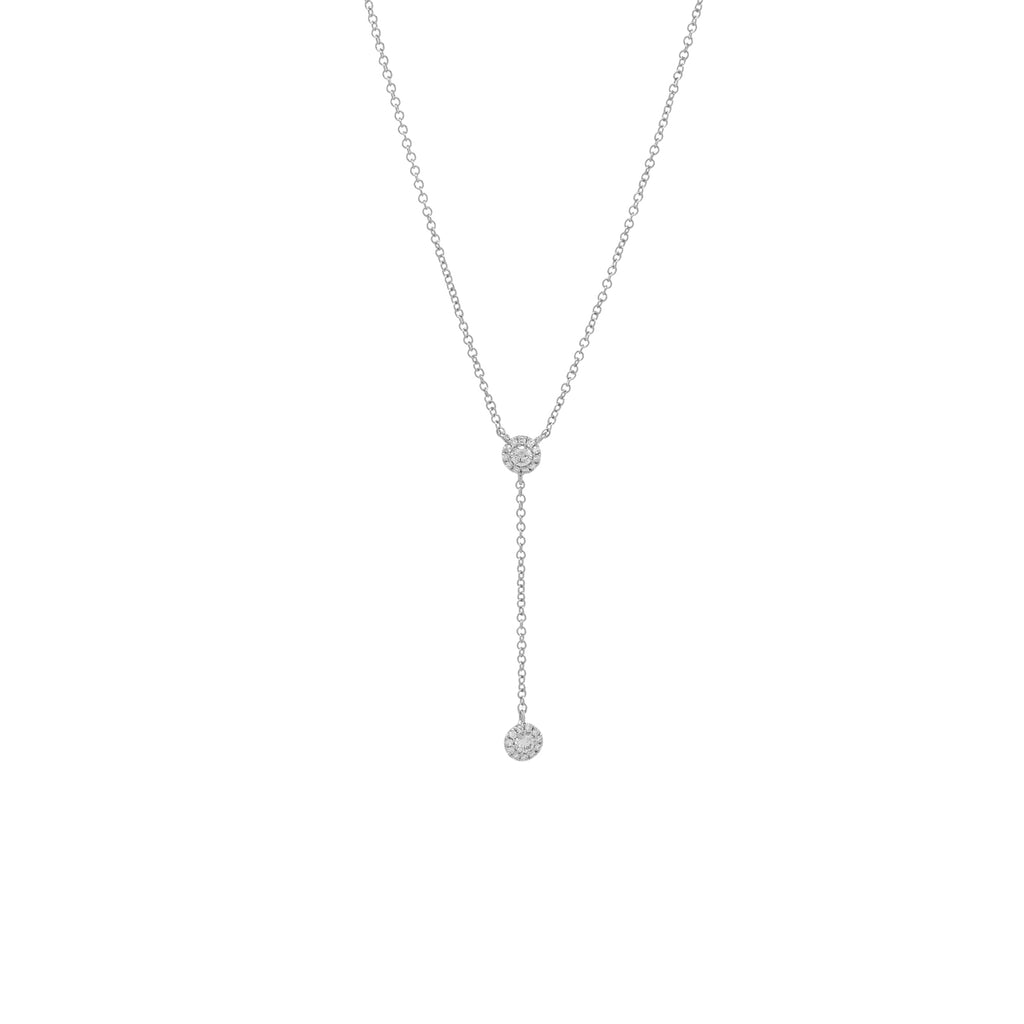 Diamond Y Drop Necklace | Azil Boutique