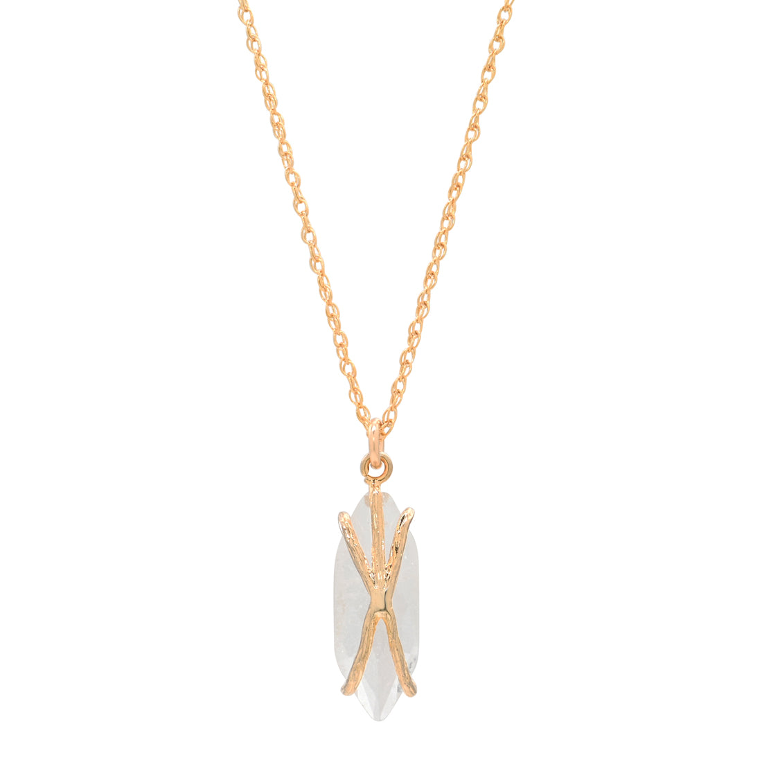 Marquise Crystal Prong Necklace