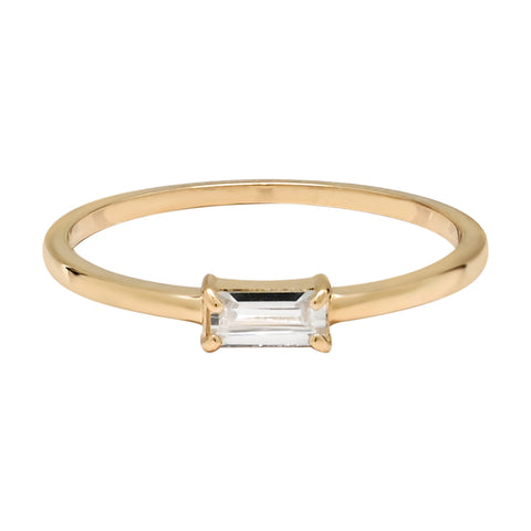 Curved Baguette Diamond Wedding Band at Diamond and Gold W