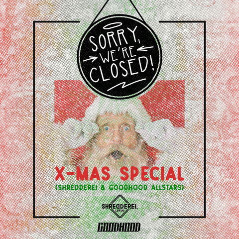 X-MAS Special in der Shredderei. Musik und kalte Drinks am 22.12.2023 in der Georg Schwarz Str. 18a