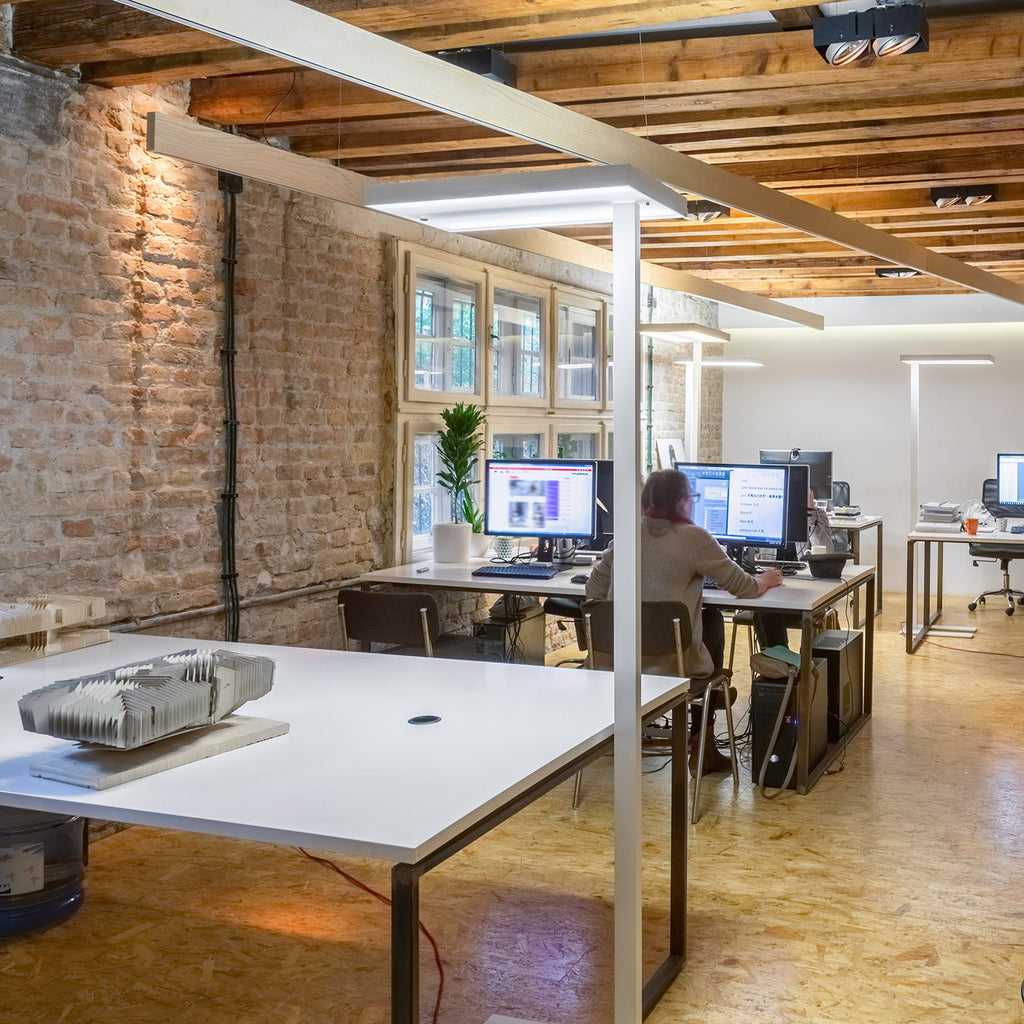 4 Ways To Light Your Exposed Ceiling Office