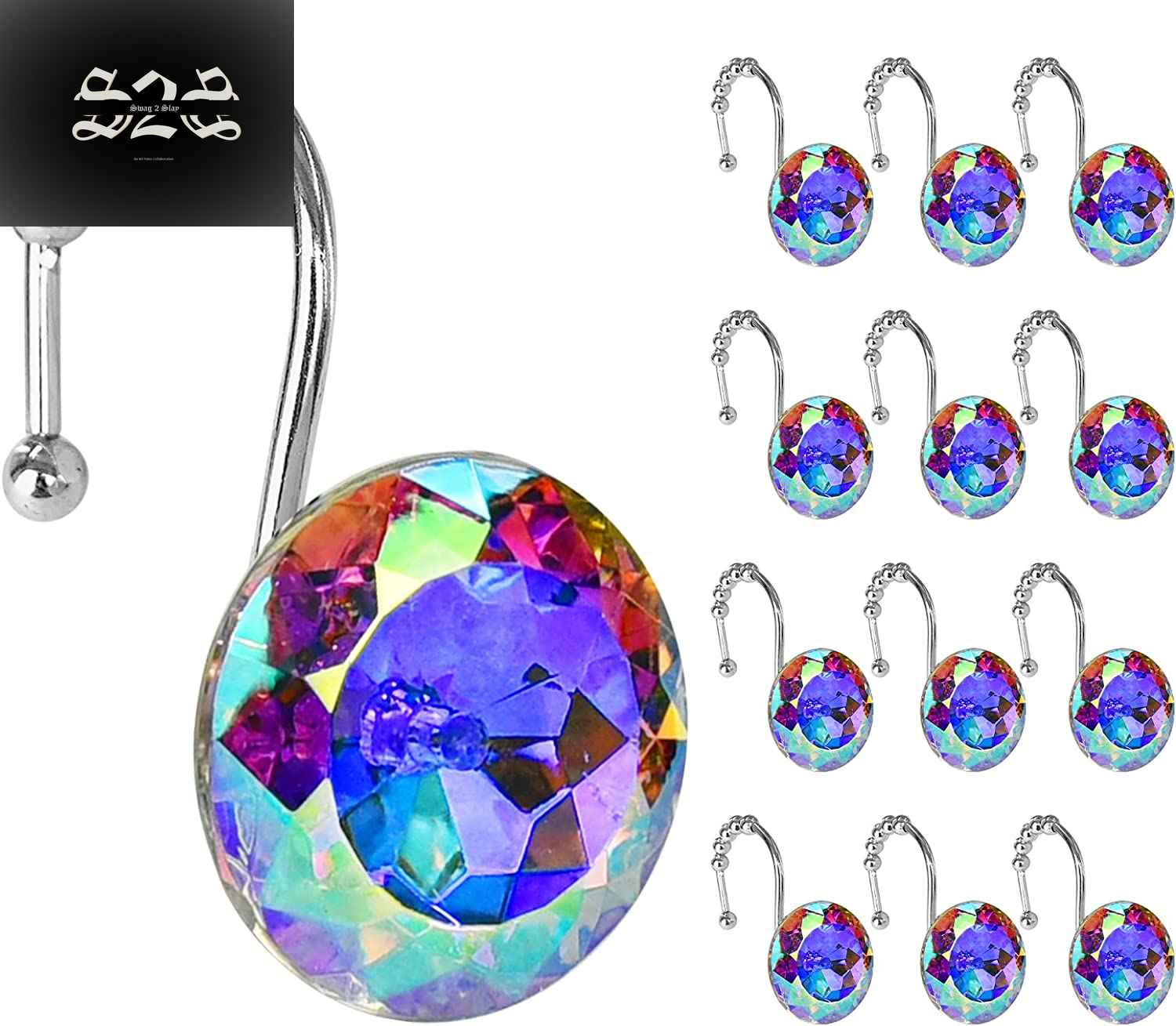 Decorative Shower Curtain Hooks