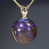 Natural opal blue planet opal pendant