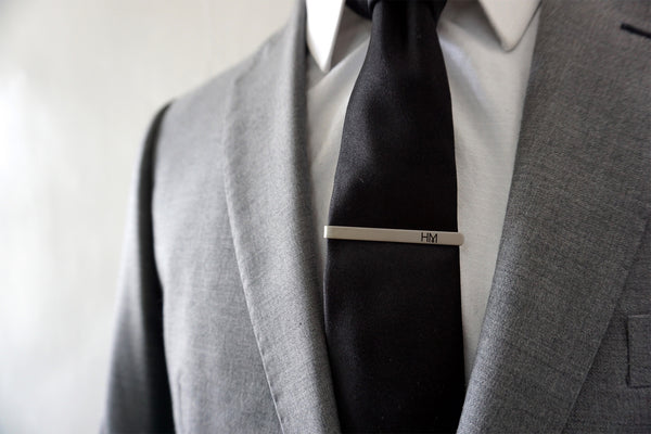 Howard Matthews Co.'s Gallardo Brushed Silver Tie Clip