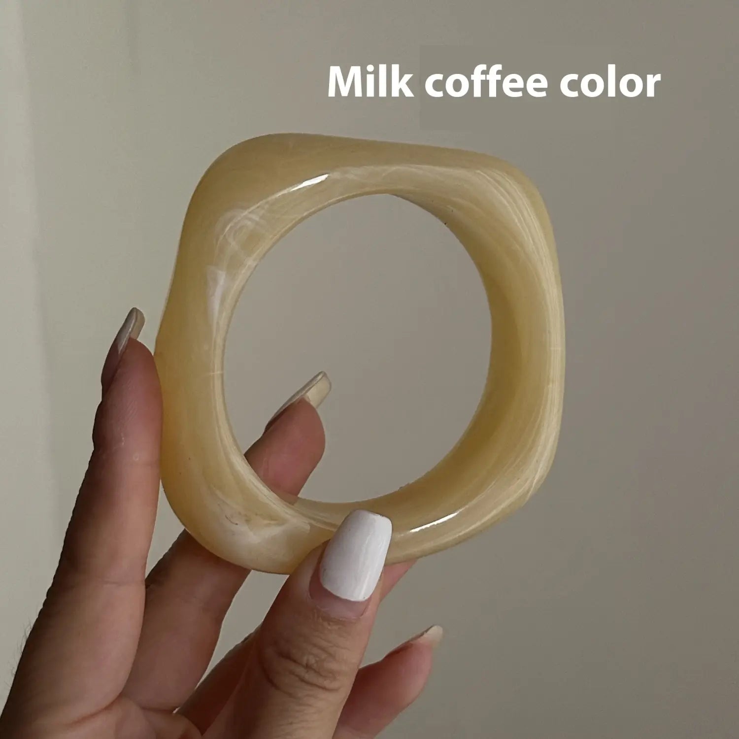 Exaggerated Ins Style Acrylic Fashion Bracelet Irregular Translucent Design