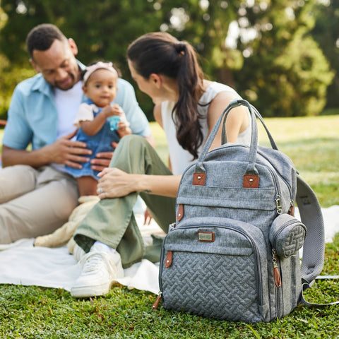 working mom essentials - babbleroo diaper backpack