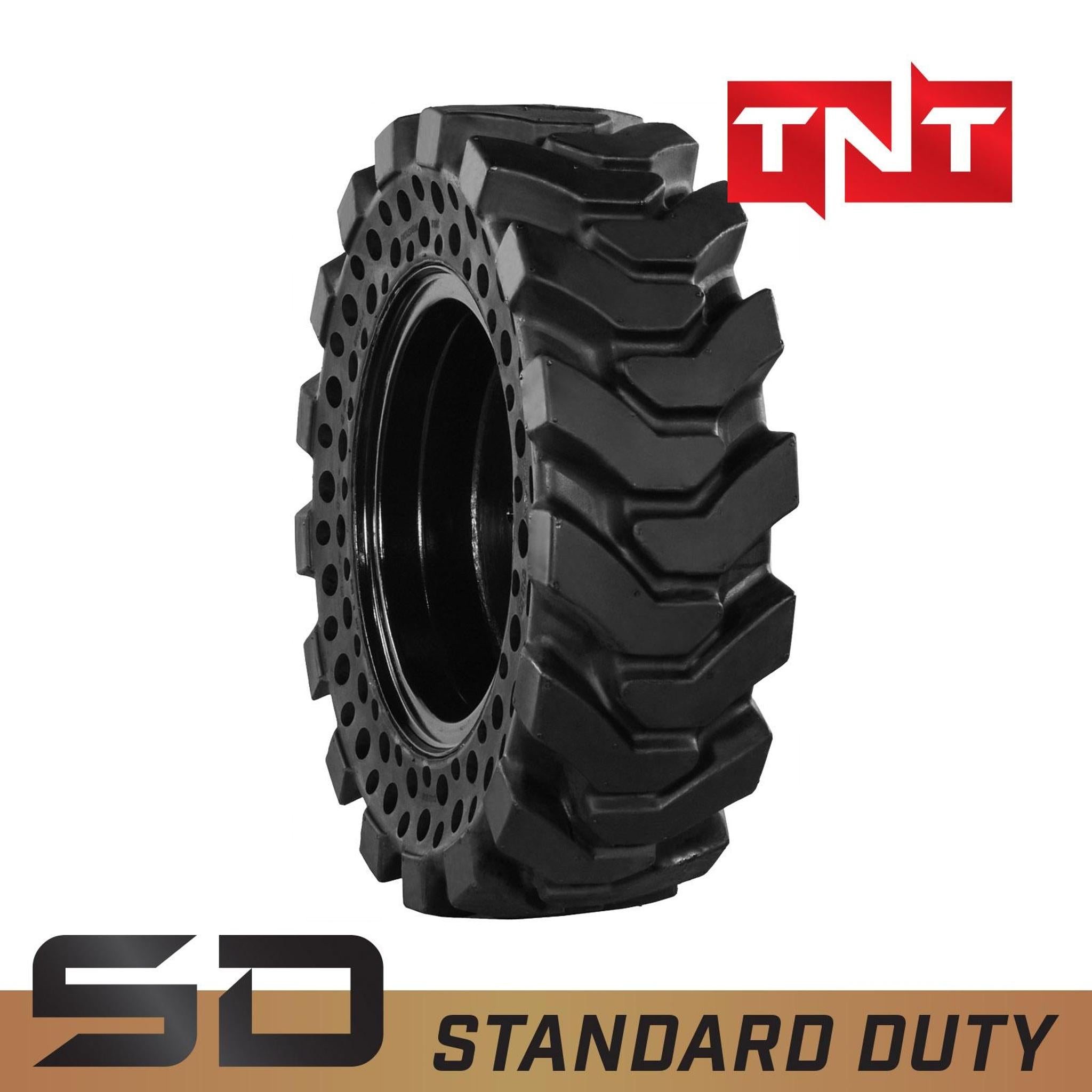 10-16.5 Left Mounted Standard Duty Solid Rubber Tire