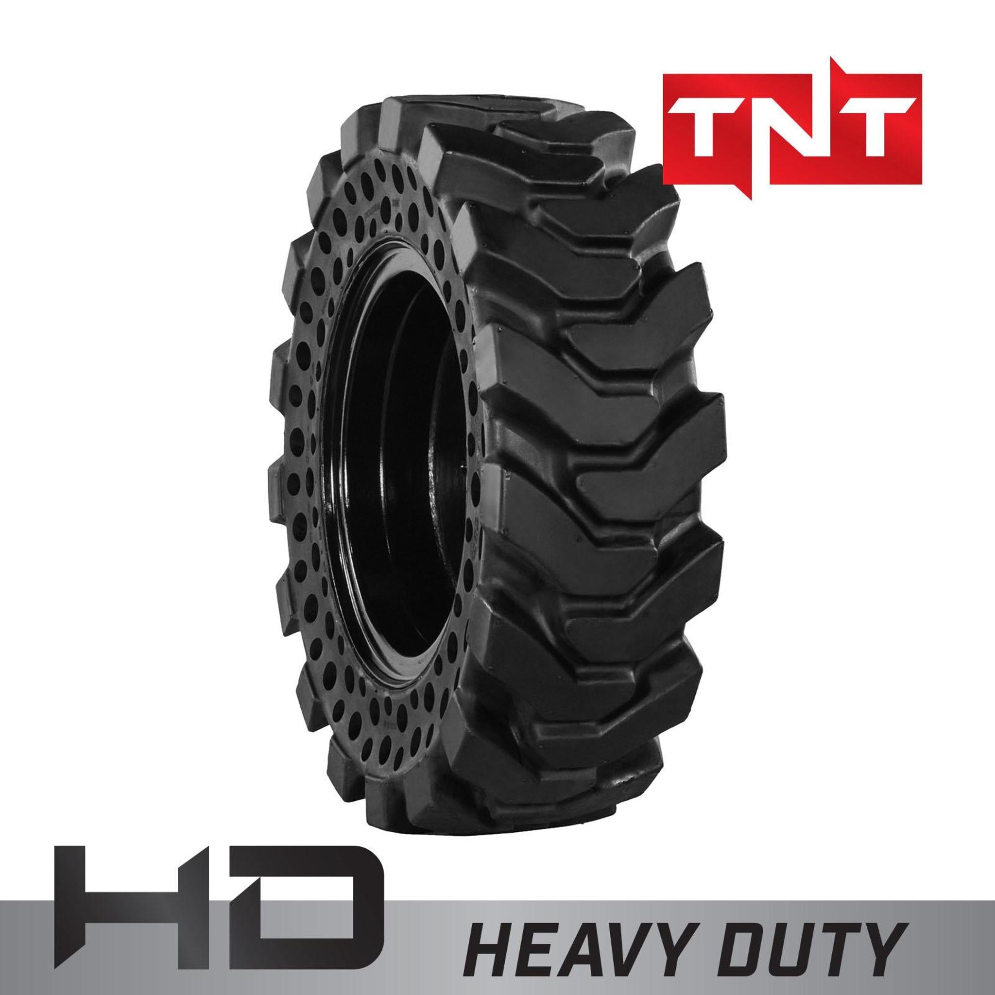 10-16.5 Left Mounted Heavy Duty Solid Rubber Tire