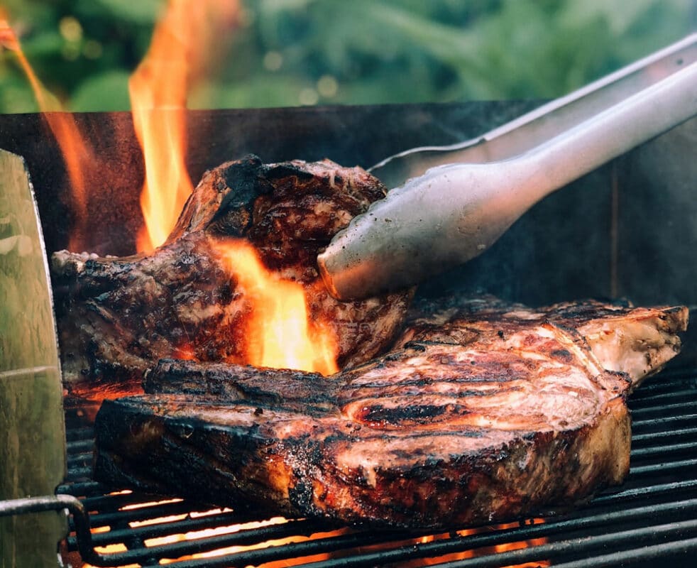 grill with meat thermometer