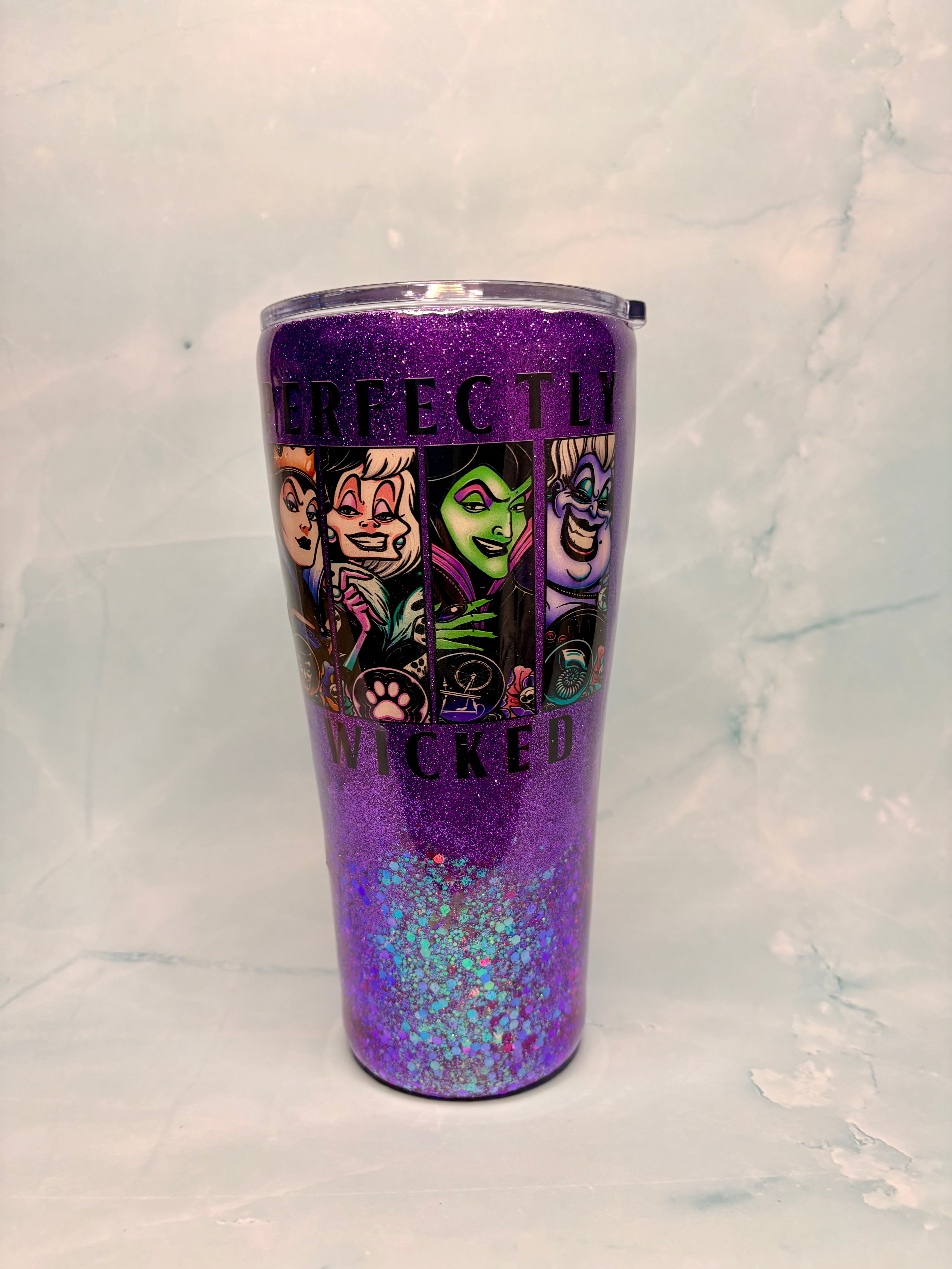 Villain Glitter Tumbler