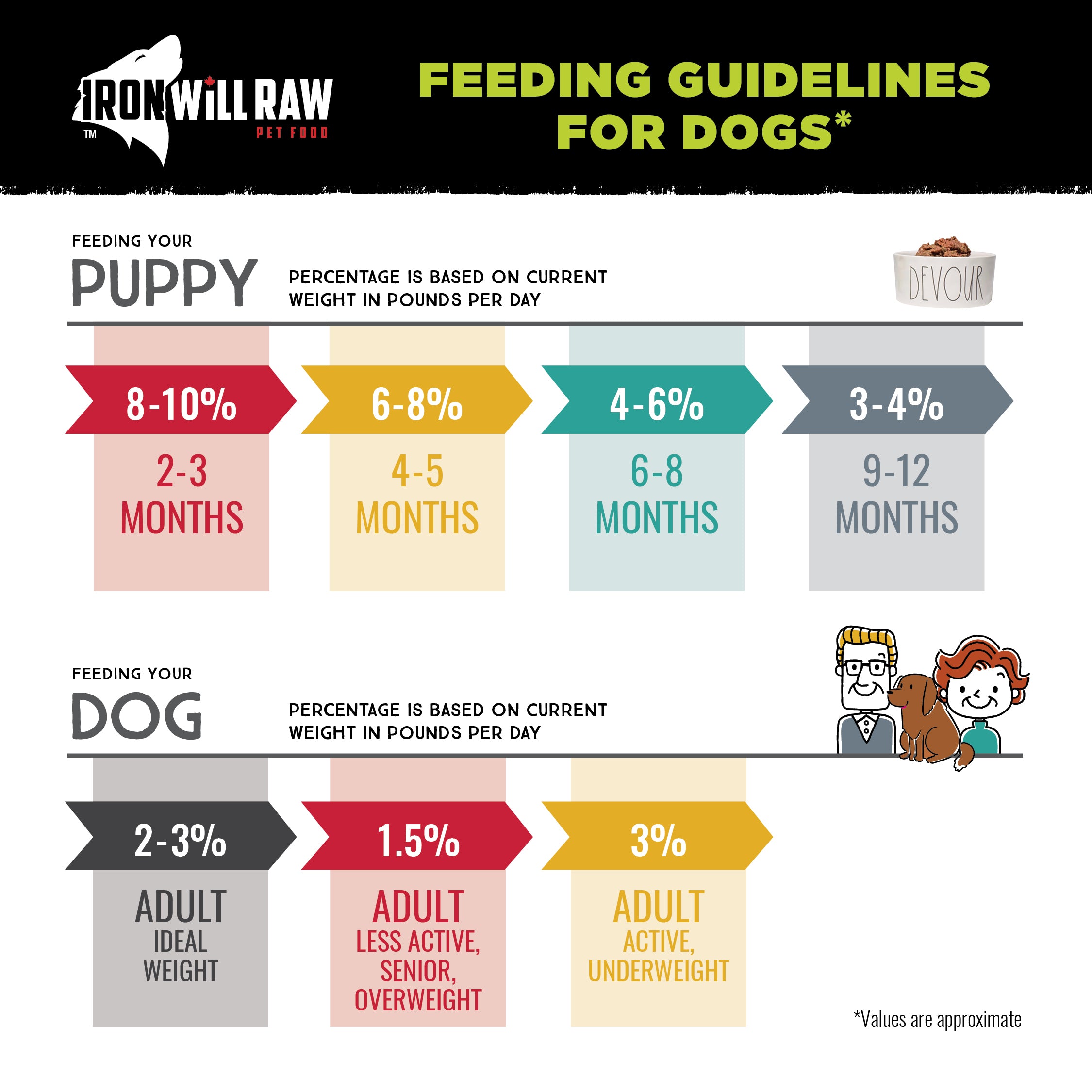 Dog Food Transition Chart