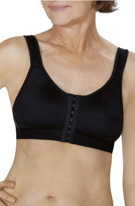 Armona Ladies Front Fastening Velcro Bra Black Size 44 : :  Clothing, Shoes & Accessories