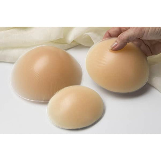 Semi-Full Triangle Silicone Mastectomy Swim/Athletic Breast Form, Clear  Transparent #380