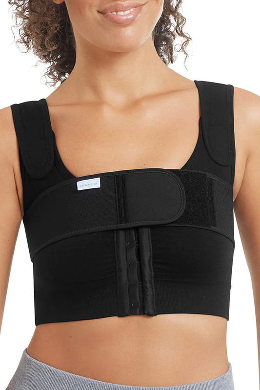 Amoena Leyla Post-Surgical Compression Bra, Black