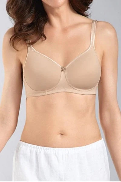 Amoena Mara Padded Wire-Free Bra, Off-White