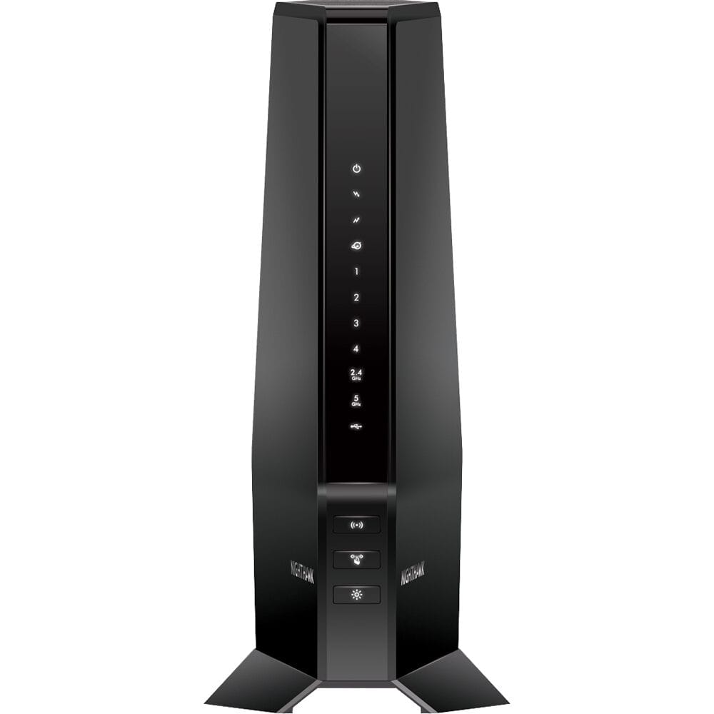 NETGEAR CAX30-100NAR AX2700 WiFi Cable Modem Router Nighthawk DOCSIS 3.1 2.7Gbps Two-in-One Cable Modem + WiFi 6 Router - Certified Refurbished