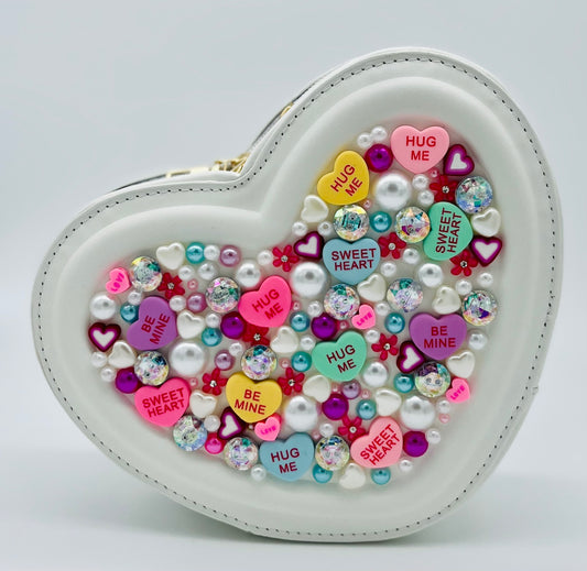 Sweetheart Novelty Purse topped with Extra Hearts and Jewels – Kick.Rox.Shop