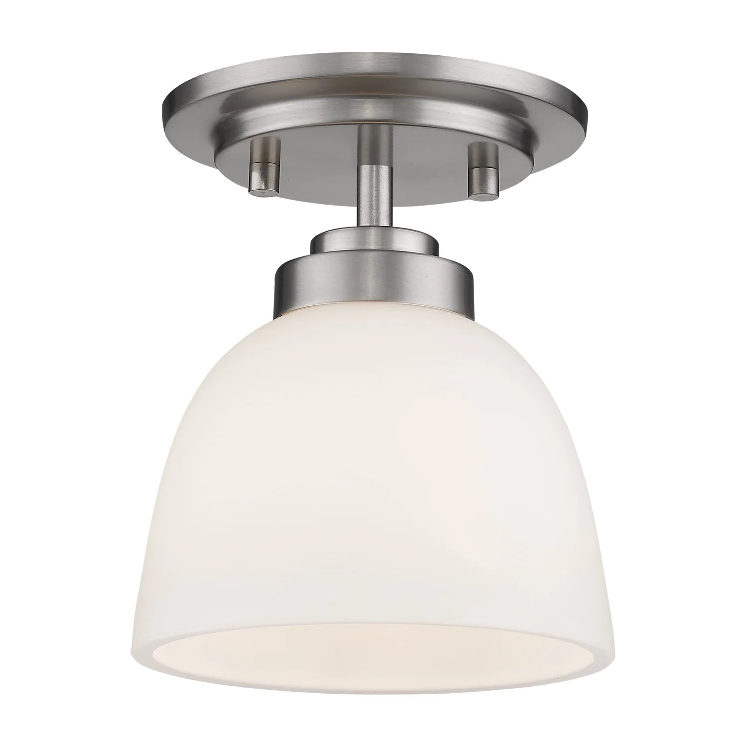 1 Light Flush Mount In Traditional Style 6 Inches Wide By 7.25 Inches High Z-Lite 443F1-Bn