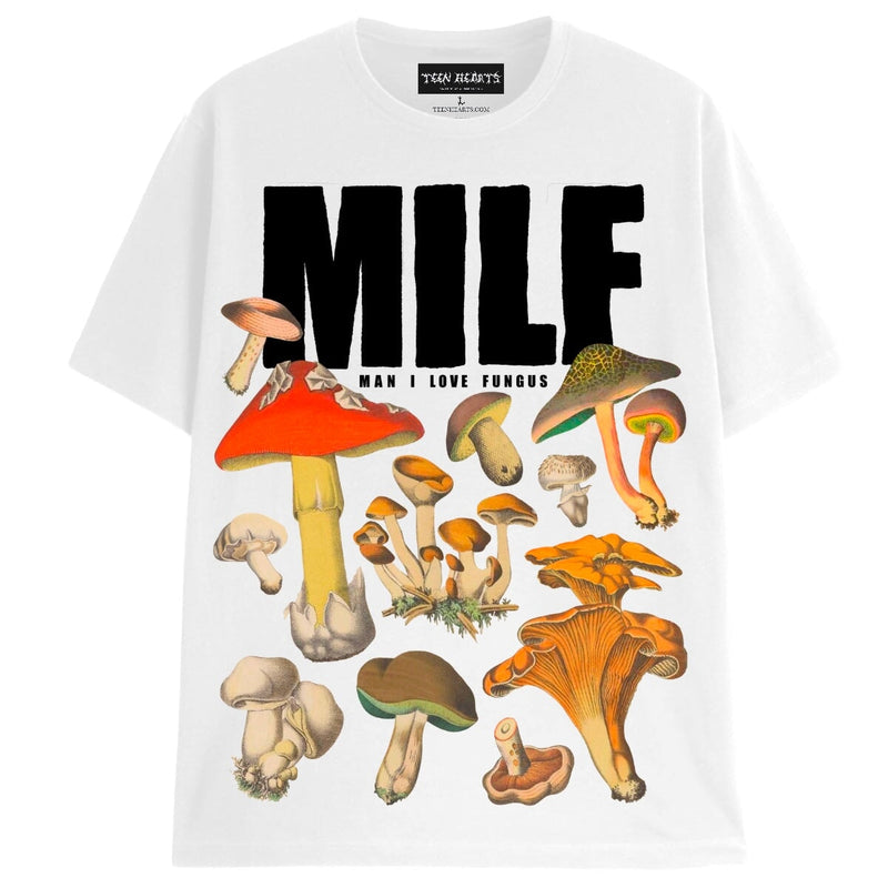 MILF T-Shirts DTG Small WHITE 