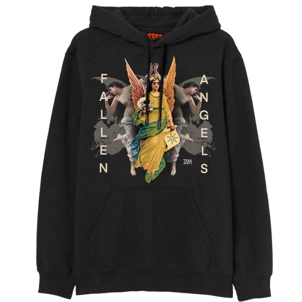 FALLEN ANGELS Hoodies DTG Small BLACK 