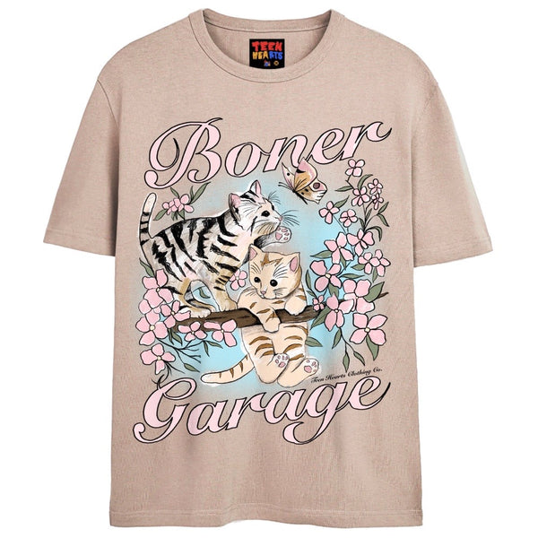 BONER GARAGE T-Shirts DTG Small Tan 