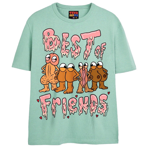 BFFs T-Shirts DTG Small Teal 