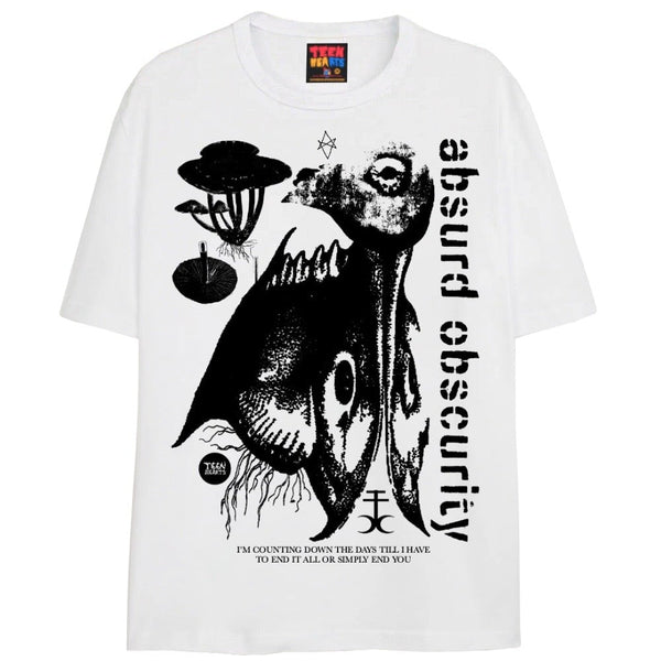 ABSURD OBSCURITY T-Shirts DTG Small WHITE 