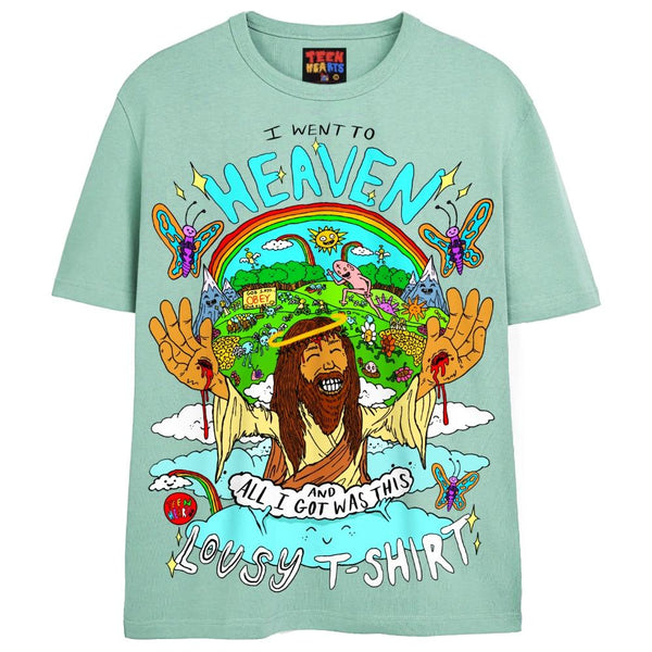 HEAVEN T-Shirts DTG Small Blue 