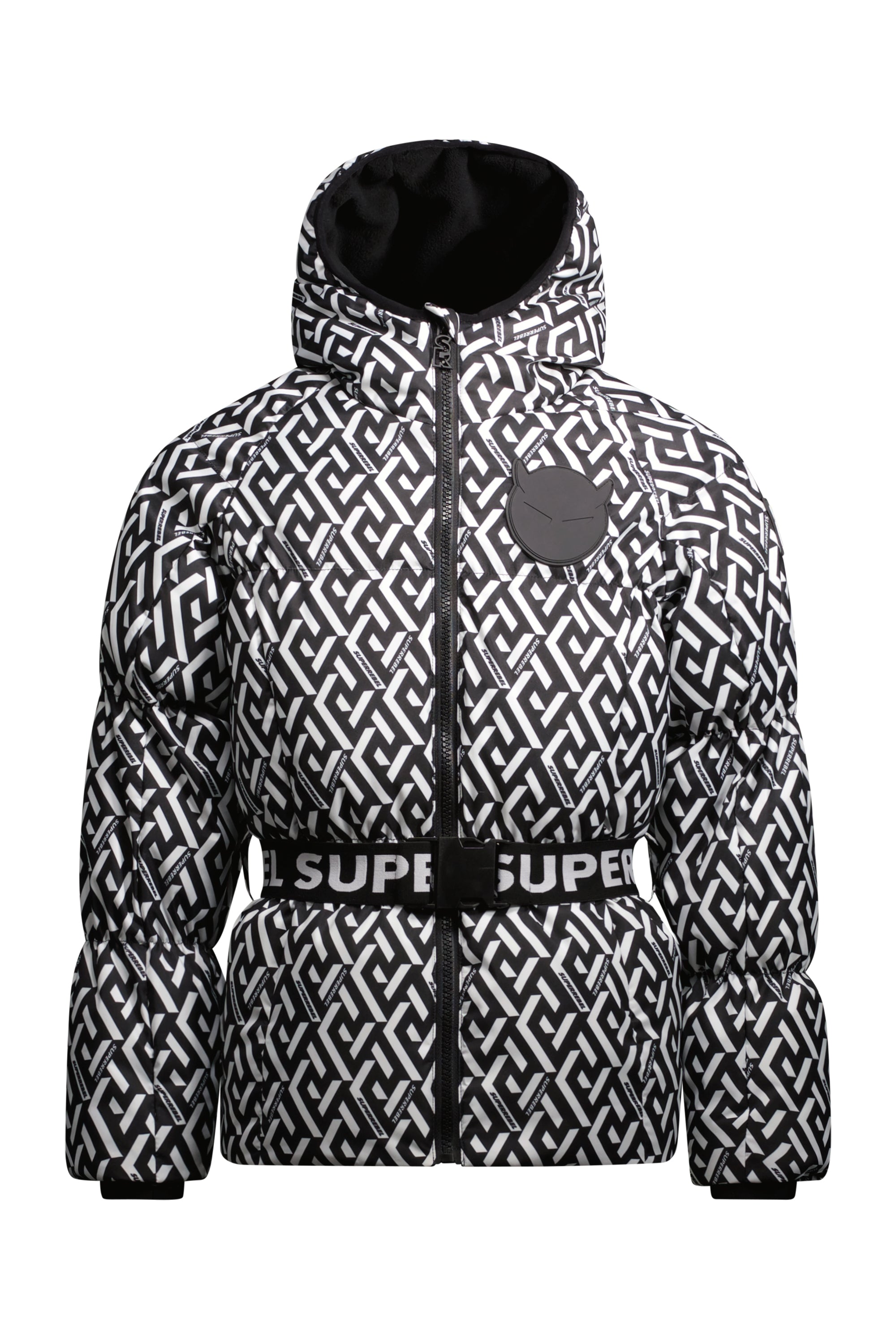 Image of PUFF Hooded Jacket Graphic Black