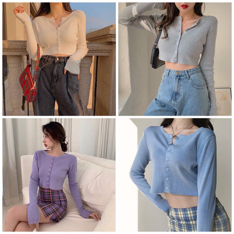 Phối đồ ngọt ngào dễ thương với áo croptop