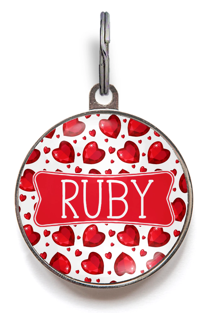 Ruby Dog Tag