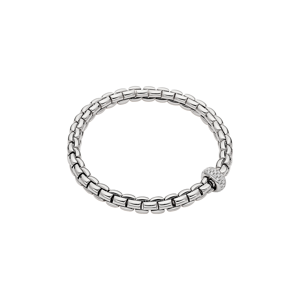 18ct White Gold Diamond Bracelet  0102332  Beaverbrooks the Jewellers