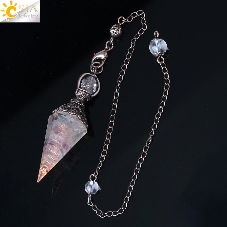 Chakra Healing Crystals Pendulum