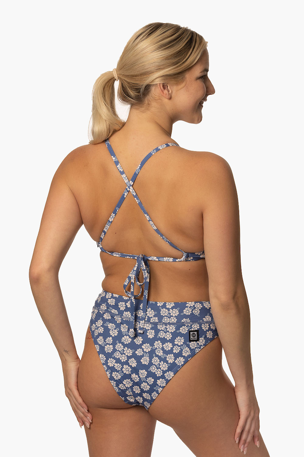 Zoe High Waisted Bikini Bottom, Cheeky Cut Swimsuit