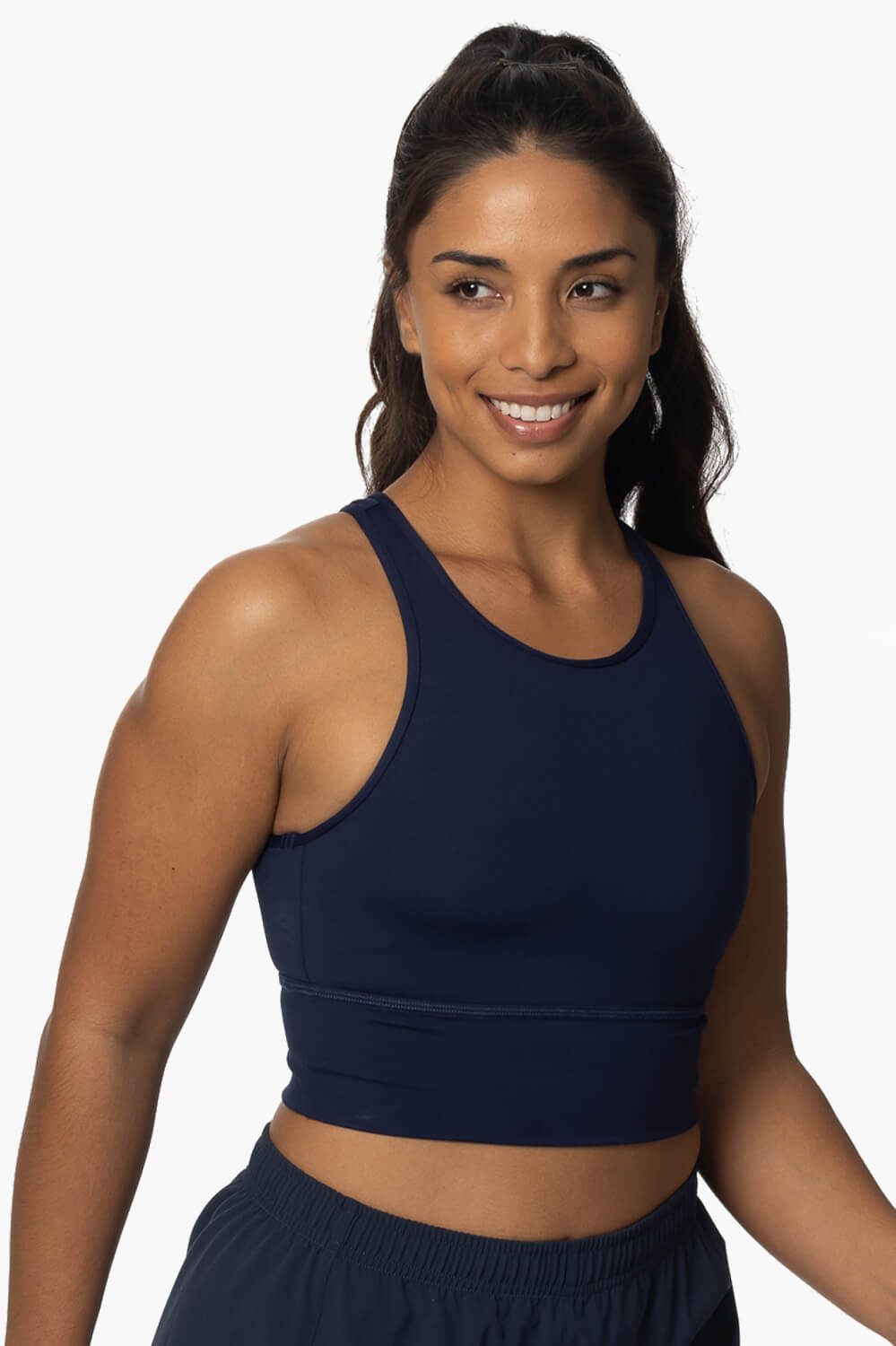 Women's Sports Bra Cutout Quick Dry Athletic Bra Solid Color