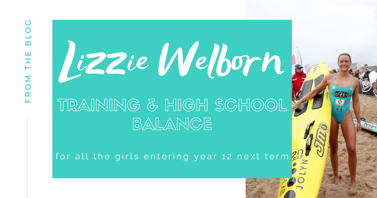 Jolyn Australia swimwear blog Lizzie Welborn training and high school balance