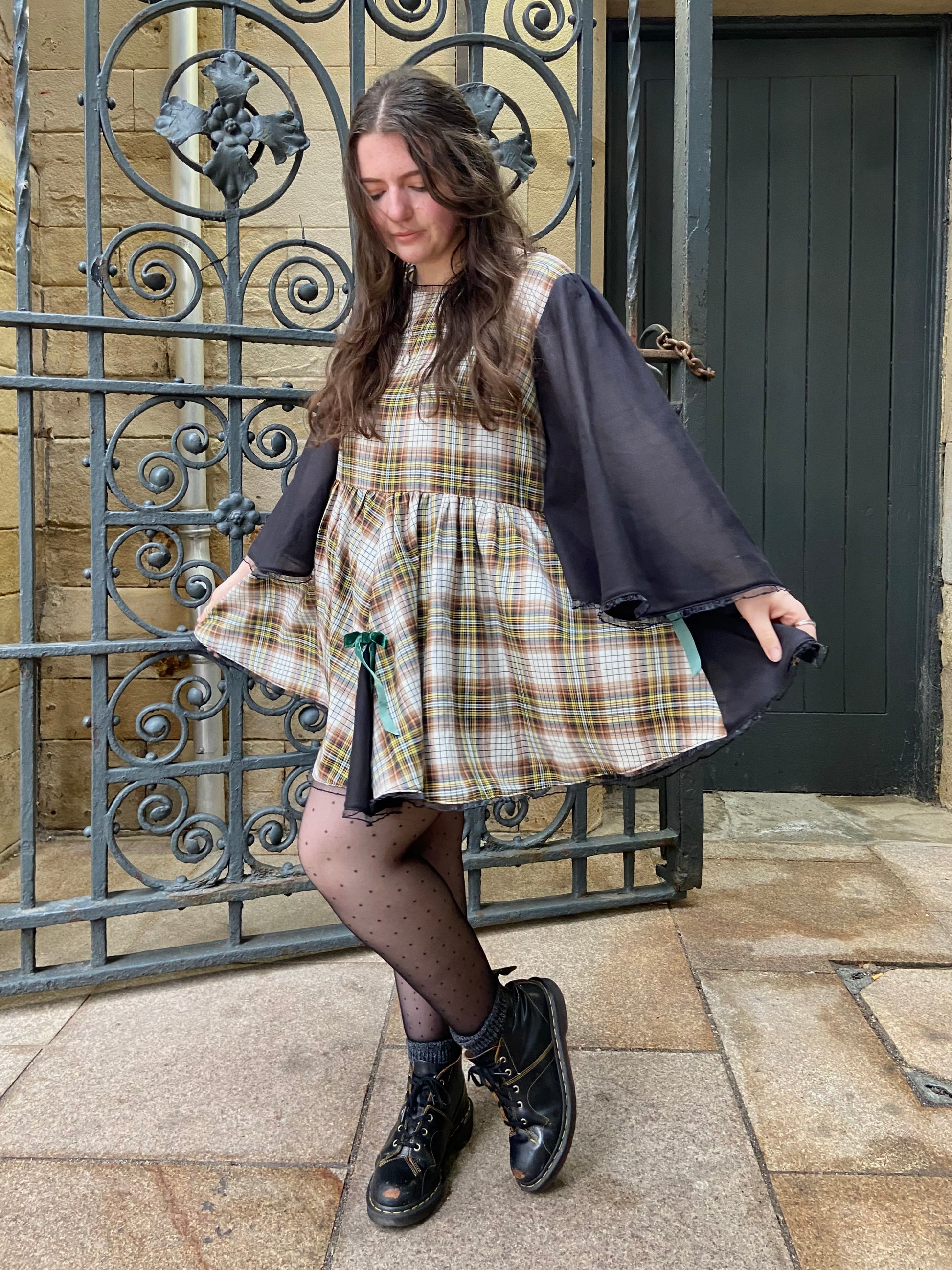 The Blythe Smock Dress in Autumn Check – Sophie Rodgers